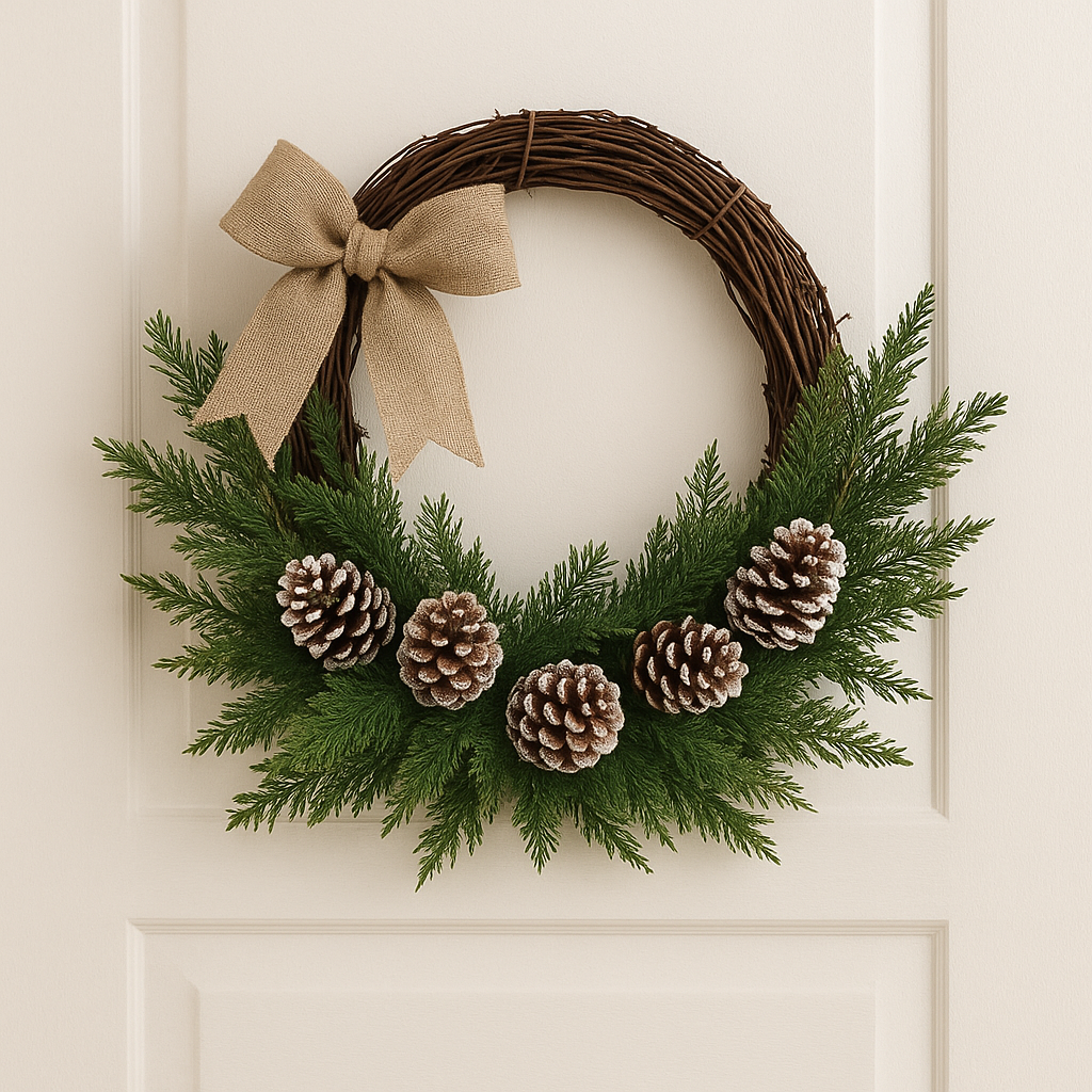 🌲 Rustic Winter Wreath