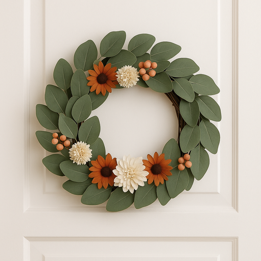🌾 Modern Farmhouse Fall Wreath