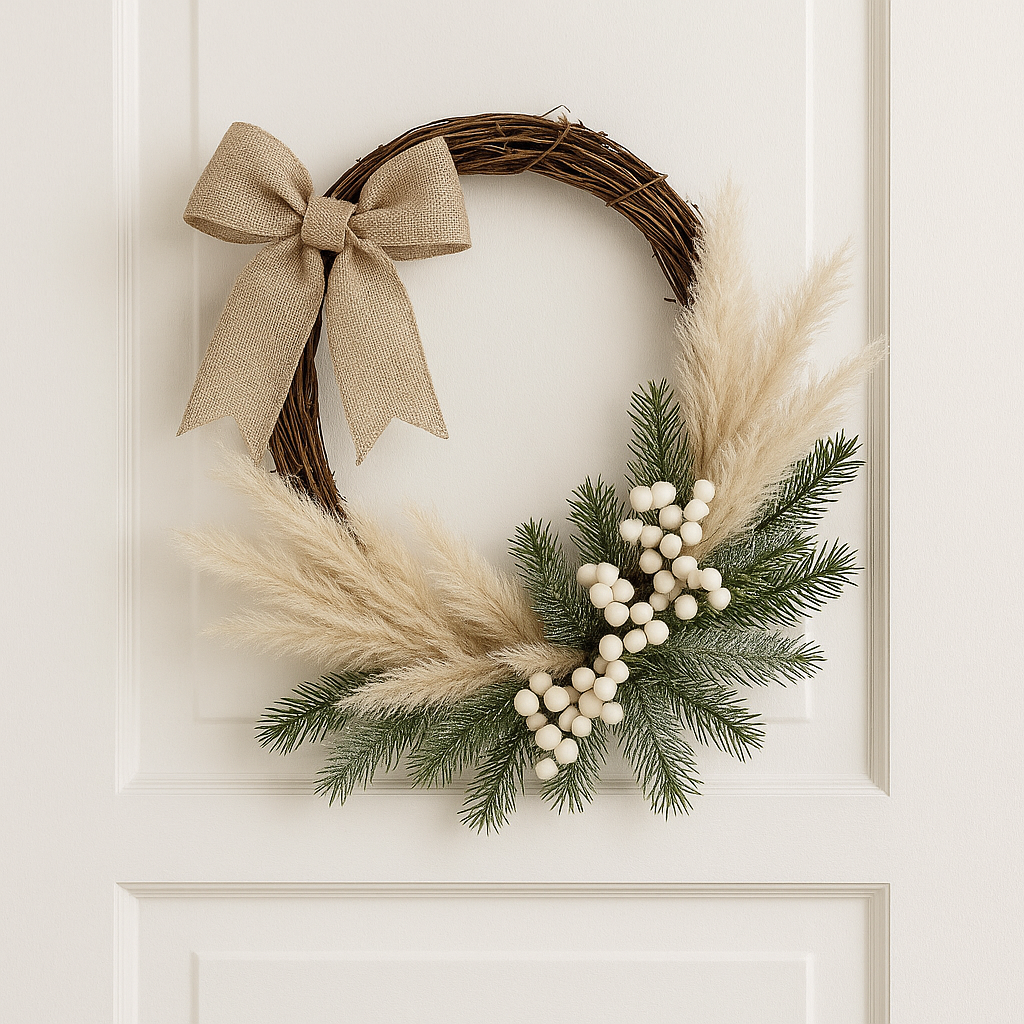 🌾 Bohemian Winter Wreath