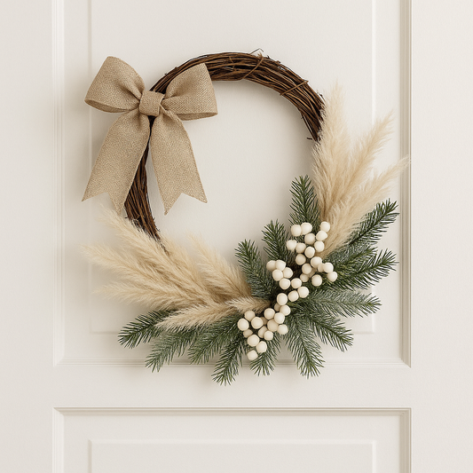 🌾 Bohemian Winter Wreath
